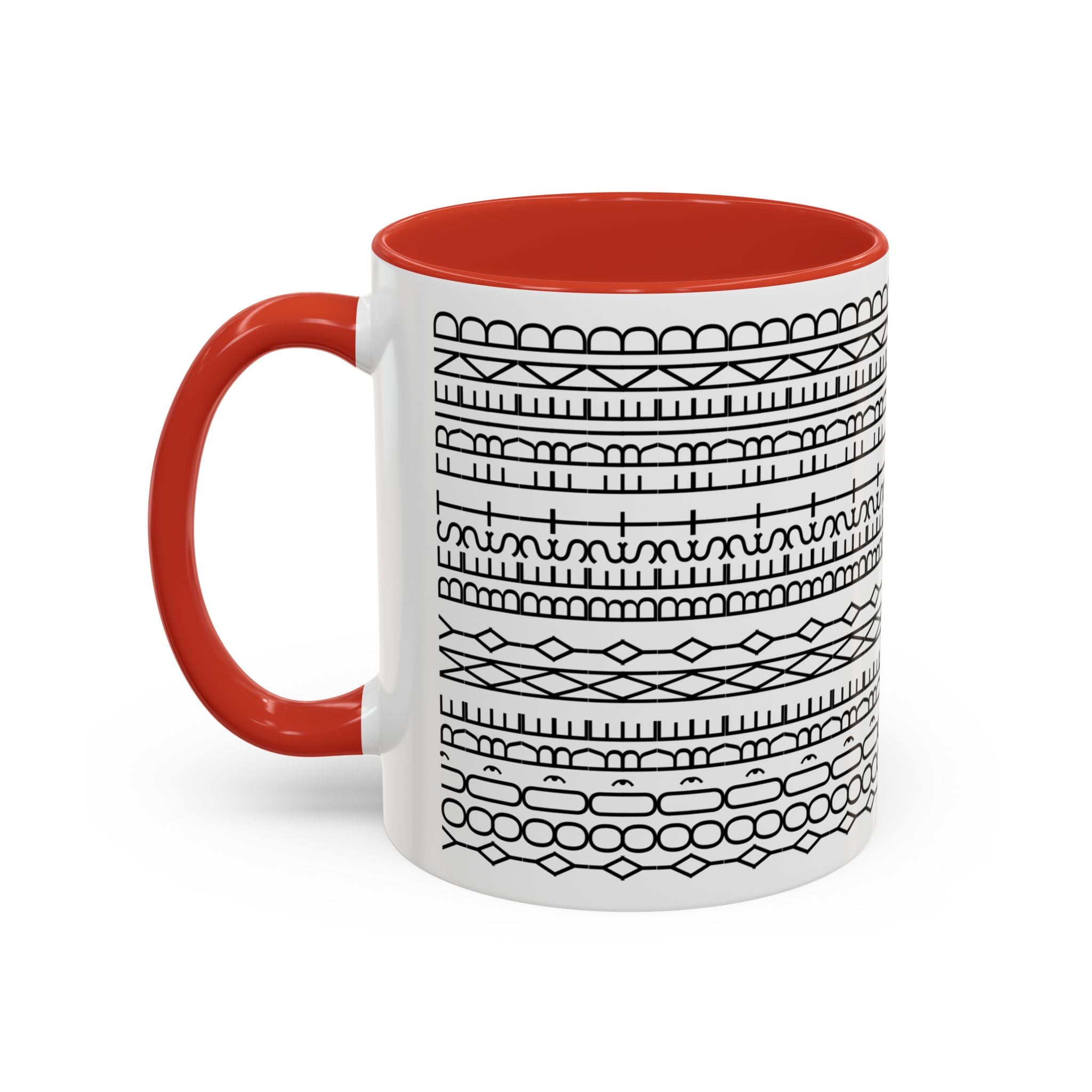 Mug - You're My Best Friend Geometric Shapes Coffee Cup