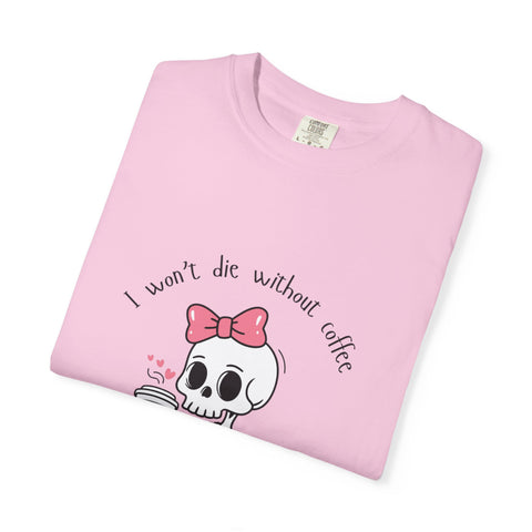 Unisex Skeleton Coffee T-Shirt - Perfect for Coffee Lovers & Halloween