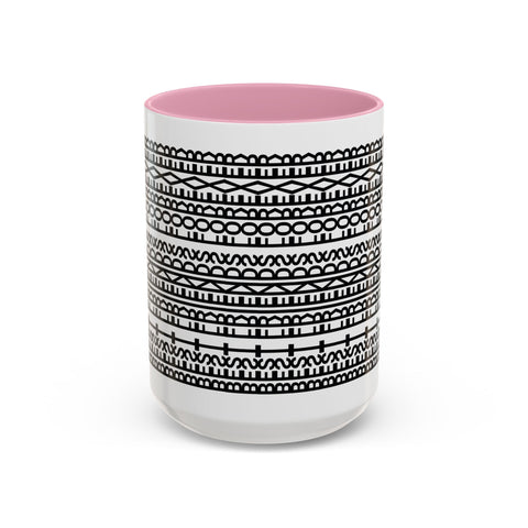 Mug - Best Friends Forever Colorful Geometric Design