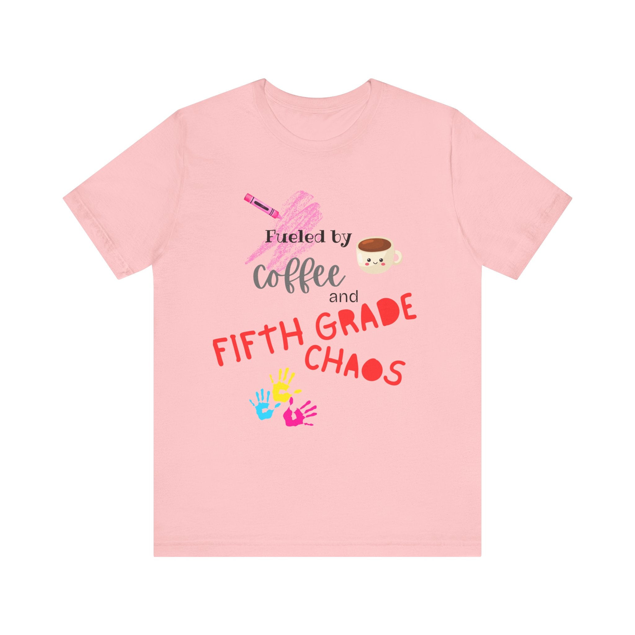 Unisex Tee: Fueled by Coffee and Fifth Grade Chaos - Perfect for Teachers, Back to School, Teacher Gifts, Classroom Humor, Fun [...]