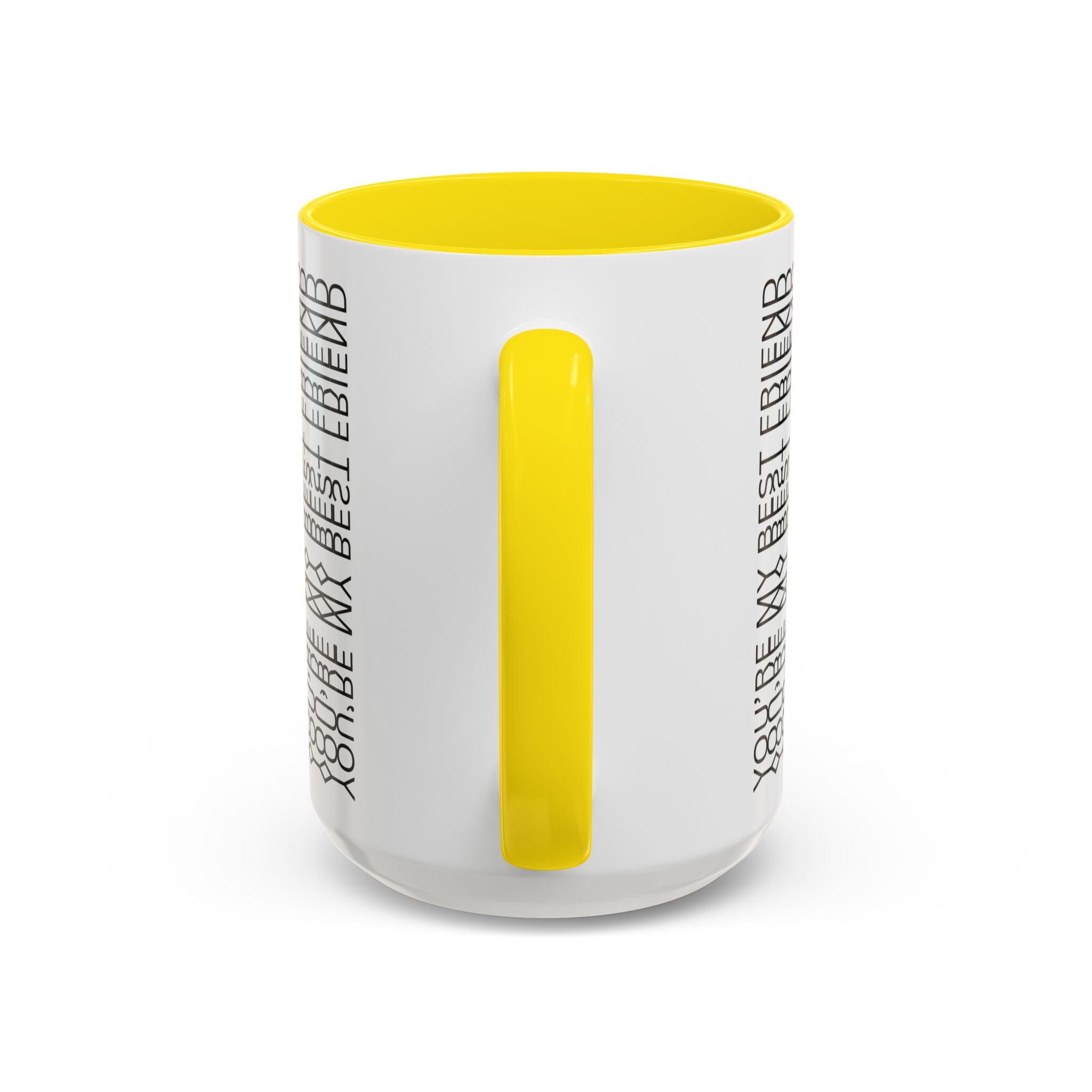 You're My Best Friend Stylish Accent Coffee Mug - Modern Design, Home Decor, Gift for Coffee Lovers, Unique Mug for Birthdays, Black and White Pattern