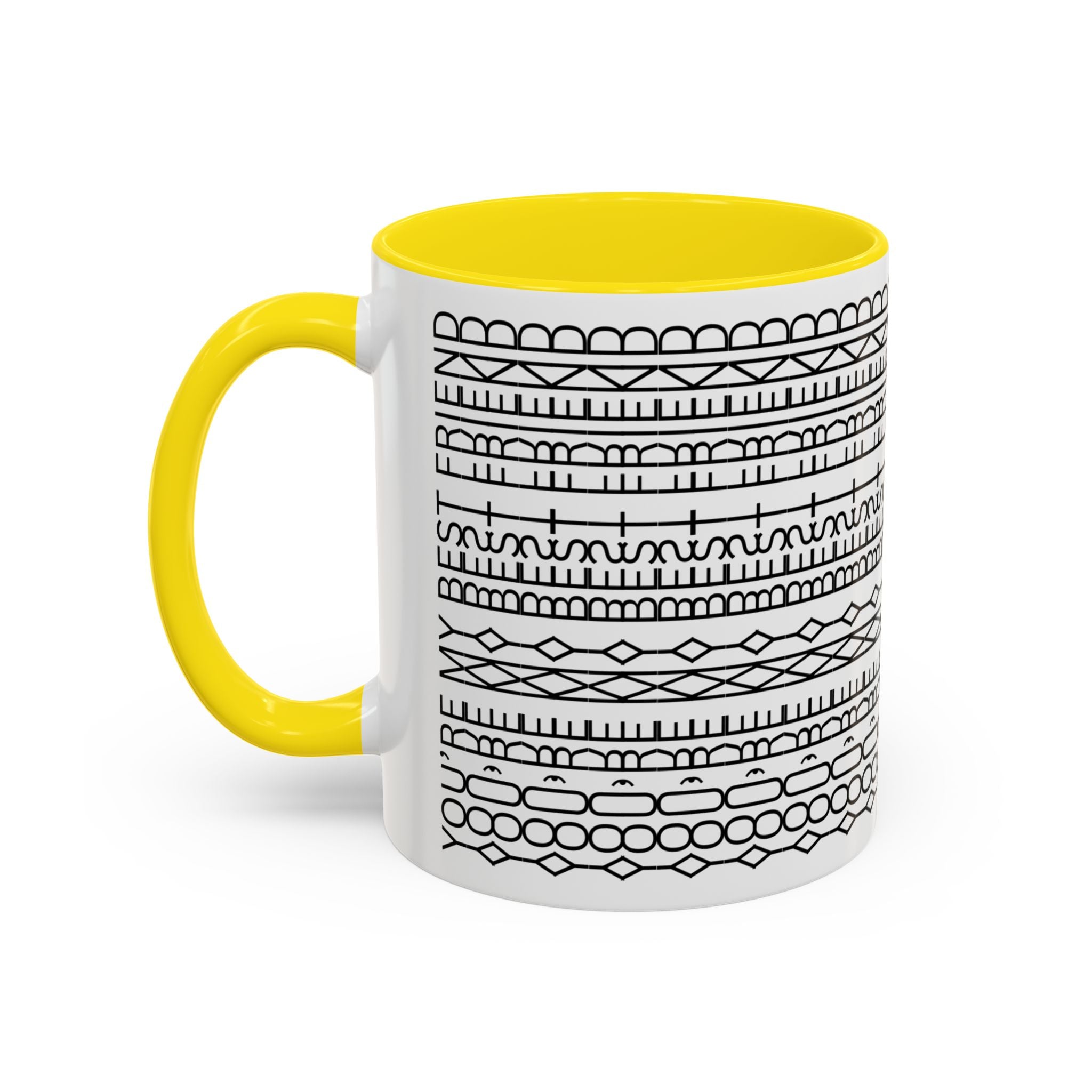 Mug - You're My Best Friend Geometric Shapes Coffee Cup