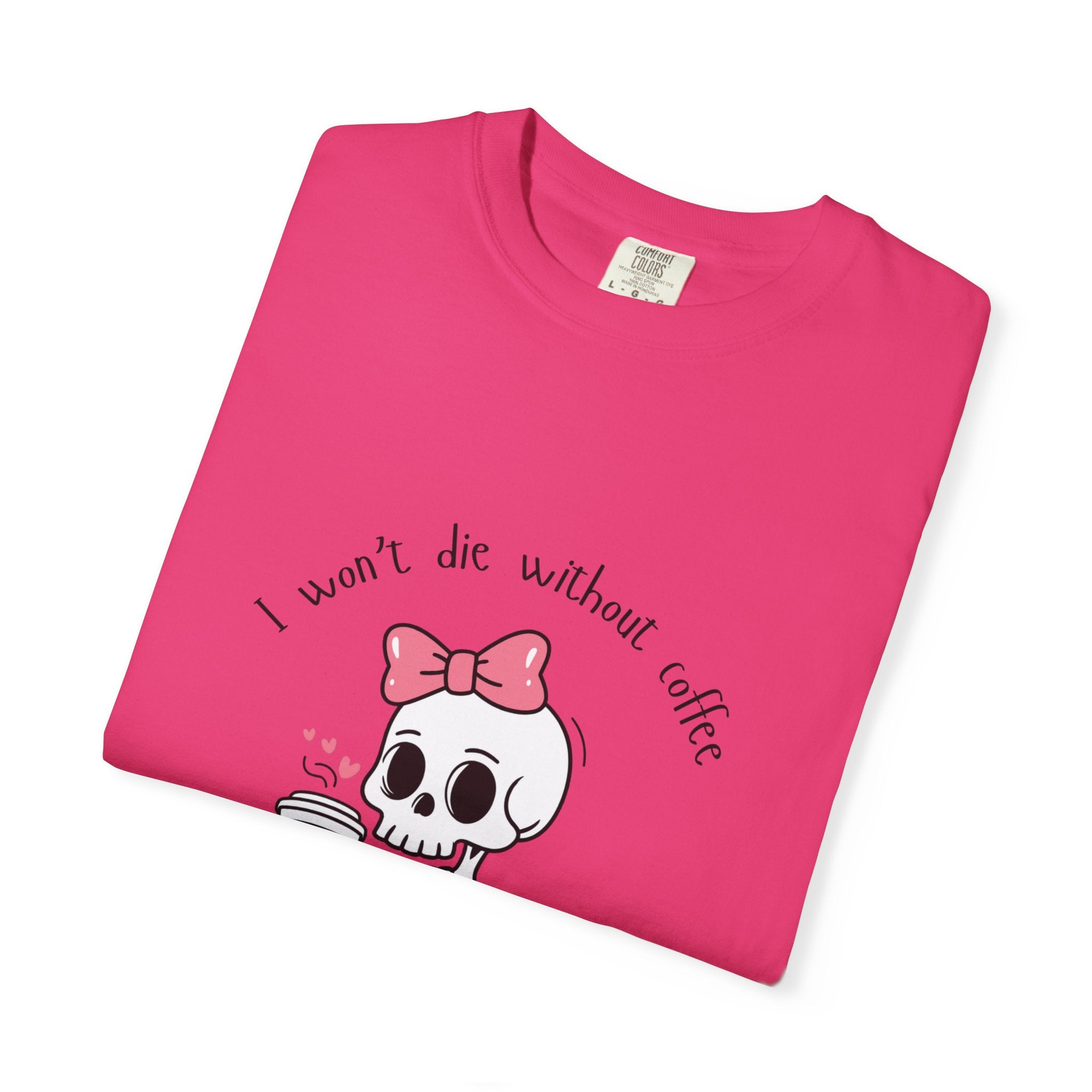 Unisex Skeleton Coffee T-Shirt - Perfect for Coffee Lovers & Halloween