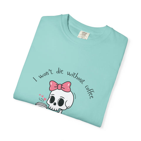 Unisex Skeleton Coffee T-Shirt - Perfect for Coffee Lovers & Halloween