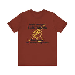 Funny Electrician T-Shirt, Gift for Electricians, Work Apparel, Humor Tee, Electrician Shirt, Job Celebration Tee