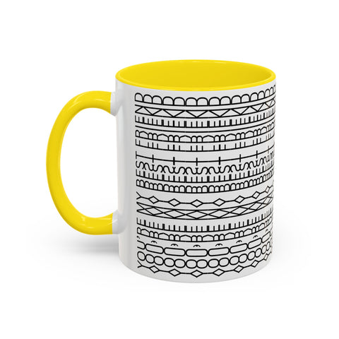 You're My Best Friend Stylish Accent Coffee Mug - Modern Design, Home Decor, Gift for Coffee Lovers, Unique Mug for Birthdays, Black and White Pattern