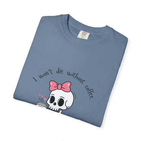 Unisex Skeleton Coffee T-Shirt - Perfect for Coffee Lovers & Halloween