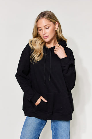 Simply Love Full Size Drawstring Long Sleeve Hoodie