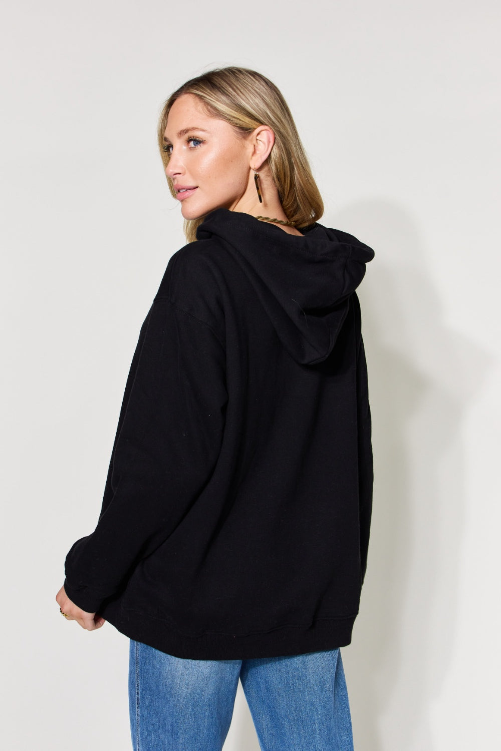 Simply Love Full Size Drawstring Long Sleeve Hoodie