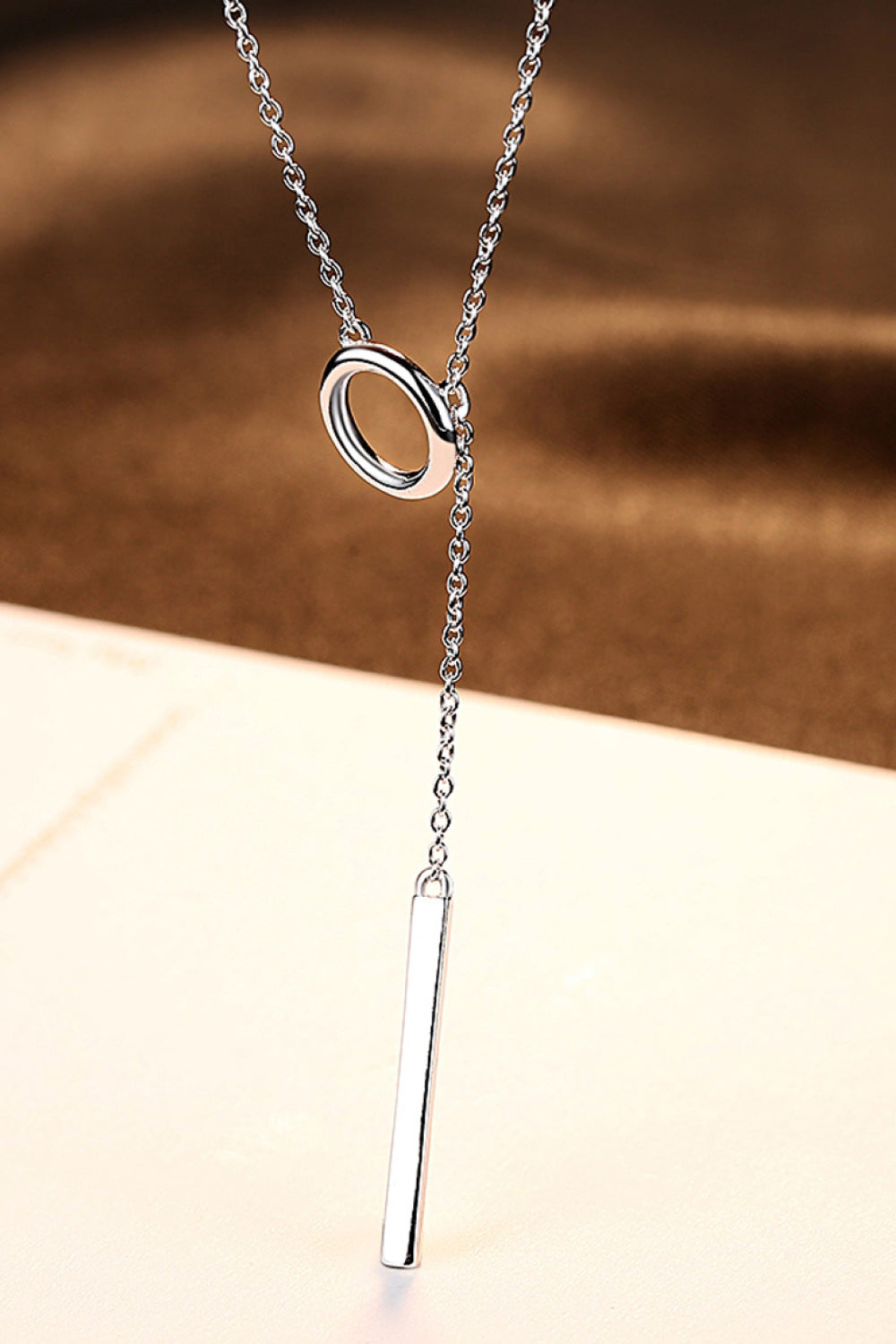 925 Sterling Silver Platinum-Plated Necklace